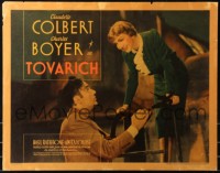 5a0179 TOVARICH 1/2sh 1937 great c/u of Russian royalty Claudette Colbert & Charles Boyer, rare!