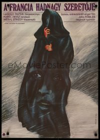 5a0034 FRENCH LIEUTENANT'S WOMAN Hungarian 22x31 1983 different Miklos art of Meryl Streep, rare!