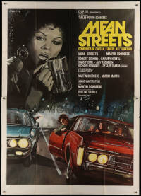 5a0111 MEAN STREETS Italian 2p 1975 Robert De Niro, Scorsese, completely different art by Crovato!