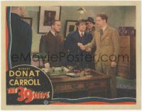 5a0241 39 STEPS LC 1935 Alfred Hitchcock classic, police put innocent Robert Donat in handcuffs!