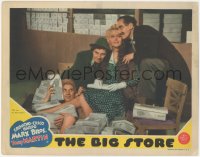 5a0245 BIG STORE LC 1941 wacky Harpo, Chico & Groucho Marx Brothers in shoe store w/ Marion Martin!