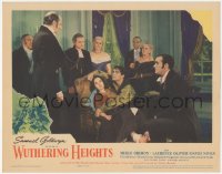 5a0291 WUTHERING HEIGHTS LC 1939 Laurence Olivier breaks into party with wounded Merle Oberon!