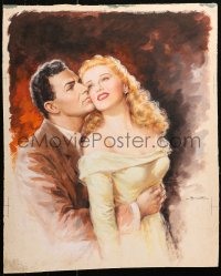 5a0041 IT HAD TO BE YOU 18x22 original art 1949 Ballester art of Ginger Rogers & Cornel Wilde, rare!