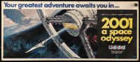 5a0043 2001: A SPACE ODYSSEY Cinerama standee 1968 Stanley Kubrick, McCall space wheel art, rare!