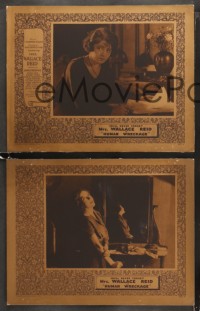 5a0220 HUMAN WRECKAGE 8 LCs 1923 Mrs. Wallace Reid, Dorothy Davenport drug classic, lost film!