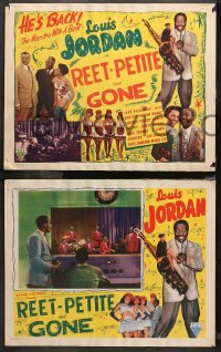 5a0222 REET, PETITE & GONE complete set of 4 LCs 1947 maestro Louis Jordan, all-black musical, rare!