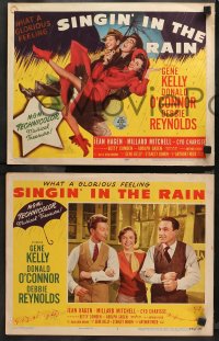 5a0223 SINGIN' IN THE RAIN 8 LCs 1952 Gene Kelly, Debbie Reynolds, O'Connor, rare complete set!
