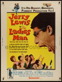 5b0343 LADIES MAN 30x40 1961 girl-shy upstairs man of all work Lewis screwball comedy, ultra rare!