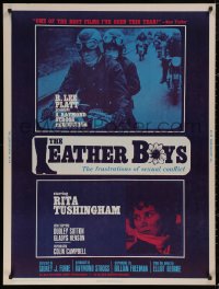 5b0348 LEATHER BOYS 30x40 1966 Rita Tushingham in English motorcycle sexual conflict classic!