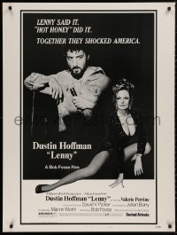5b0350 LENNY style B 30x40 1974 Dustin Hoffman as comedian Lenny Bruce + sexy Valerie Perrine, rare!