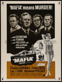 5b0358 MAFIA 30x40 1969 completely different artwork of Claudia Cardinale and cast, ultra rare!