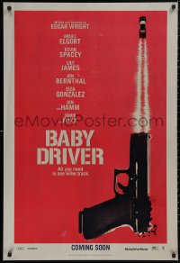 5b0829 BABY DRIVER int'l teaser DS 1sh 2017 Elgort in the title role, Spacey, James, Jon Bernthal!