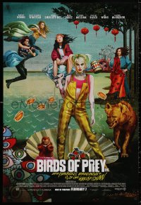 5b0840 BIRDS OF PREY advance DS 1sh 2020 Margot Robbie as Harley Quinn, great surreal artwork!