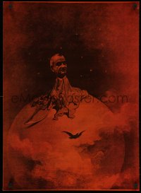 5b0203 LYNDON B. JOHNSON 21x29 commercial poster 1968 the 36th President as Grim Reaper-like figure!