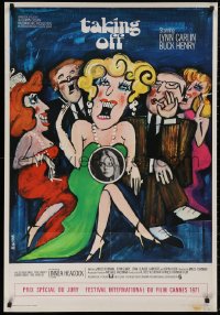 5b0011 TAKING OFF English 1sh 1971 Milos Forman's first American movie, wacky art by Bacha!