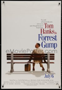 5b0901 FORREST GUMP int'l advance DS 1sh 1994 Tom Hanks sits on bench, Robert Zemeckis classic!