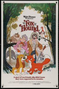 5b0902 FOX & THE HOUND 1sh 1981 two friends who didn't know they were supposed to be enemies!