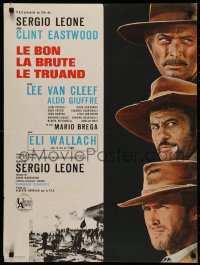 5b0576 GOOD, THE BAD & THE UGLY French 23x31 1968 Eastwood, Lee Van Cleef, Wallach, Leone classic!