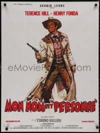 5b0601 MY NAME IS NOBODY style A French 24x32 R1980s Il Mio nome e Nessuno, art of Henry Fonda!