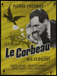 5b0610 RAVEN French 23x30 R1960s French whodunnit directed by Henri-Georges Clouzot!