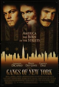 5b0907 GANGS OF NEW YORK DS 1sh 2002 Scorsese, Leonardo DiCaprio, Cameron Diaz, Daniel Day-Lewis!
