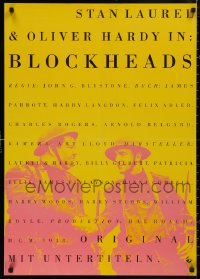 5b0439 BLOCK-HEADS German R1990s different image of Stan Laurel & Oliver Hardy, Hal Roach!