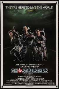 5b0910 GHOSTBUSTERS 1sh 1984 Bill Murray, Dan Aykroyd & Harold Ramis here to save the world!