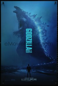 5b0917 GODZILLA: KING OF THE MONSTERS teaser DS 1sh 2019 great full-length image of the creature!