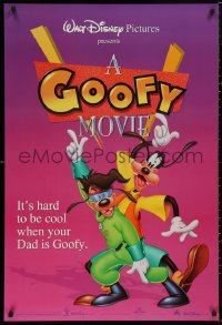 5b0920 GOOFY MOVIE DS 1sh 1995 Walt Disney, it's hard to be cool when your dad is Goofy, purple!