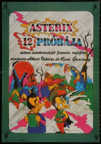 5b0496 ADVENTURES OF ASTERIX Hungarian 22x32 1988 world's best-loved French cartoon characters!