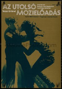 5b0517 LAST PICTURE SHOW Hungarian 22x33 1973 Peter Bogdanovich, Jeff Bridges in fight by Farago!