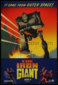 5b0959 IRON GIANT advance DS 1sh 1999 animated modern classic, cool cartoon robot artwork!