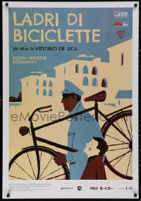 5b0446 BICYCLE THIEF Italian 1sh R2019 Vittorio De Sica's classic Ladri di biciclette, Ayestaran art!