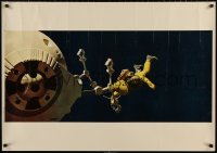 5b0452 2001: A SPACE ODYSSEY Cinerama Italian 28x39 pbusta 1968 Lockwood grasped by pod, ultra rare!