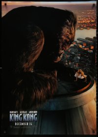 5b0972 KING KONG teaser DS 1sh 2005 Naomi Watts & ape on rooftop of Empire State Building!