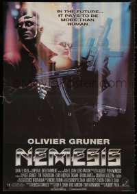 5b0432 NEMESIS Lebanese 1993 Olivier Gruner, cool sci-fi, it pays to be more than human!