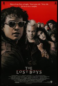5b0997 LOST BOYS int'l 1sh 1987 Kiefer Sutherland, teen vampires, directed by Joel Schumacher!