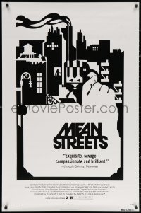 5b1012 MEAN STREETS 1sh 1973 Scorsese, Robert De Niro, Keitel, completely different b/w artwork!