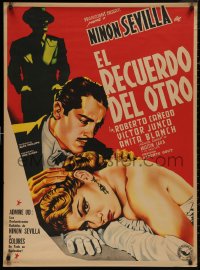 5b0425 MUJERES SACRIFICADAS Mexican poster 1952 art of Ninon Sevilla & Blanch, El Recuerdo del Otro!