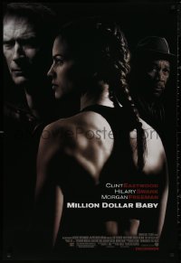 5b1018 MILLION DOLLAR BABY advance DS 1sh 2004 Clint Eastwood, boxer Hilary Swank, Freeman!