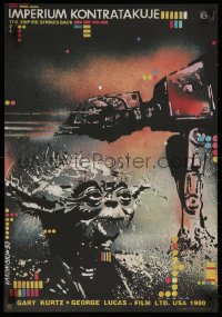 5b0034 EMPIRE STRIKES BACK limited edition Polish tribute 2015 Yoda & Imperial Walker by Lakomski!