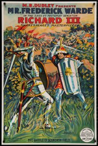 5b0009 RICHARD III S2 poster 2000 incredible & striking art of the King fighting a knight!