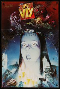 5b0682 VIY OR SPIRIT OF EVIL export Russian 26x39 R1980s wild, completely different horror art!