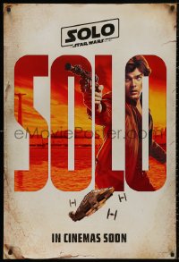 5b1104 SOLO int'l teaser DS 1sh 2018 A Star Wars Story, Ron Howard, Alden Ehrenreich as young Han!