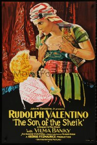 5b0008 SON OF THE SHEIK S2 poster 2000 incredible art of Rudolph Valentino & Vilma Banky!