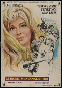 5b0715 FAR FROM THE MADDING CROWD Spanish 1968 Julie Christie, Terence Stamp, Peter Finch, Schlesinger!