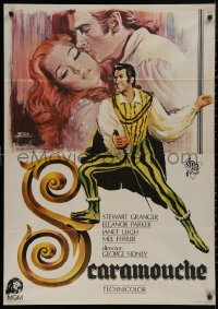 5b0774 SCARAMOUCHE Spanish R1970 different Esc art of Stewart Granger and sexy Eleanor Parker!