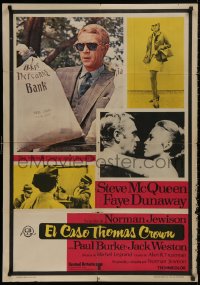 5b0785 THOMAS CROWN AFFAIR Spanish 1968 different images of Steve McQueen & sexy Faye Dunaway, rare!