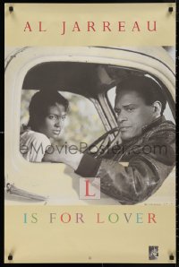 5b0047 AL JARREAU 23x35 music poster 1992 1986 L is for Lover, image with sexy woman in car!