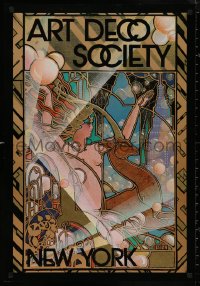 5b0234 ART DECO SOCIETY OF NEW YORK 22x32 special poster 1980s wonderful Abbe deco art in NYC!